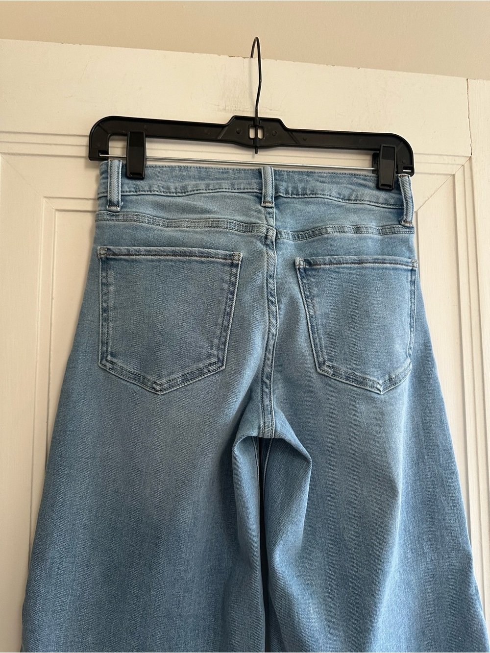 NWOT Quince Bella Stretch Wide-Leg Jeans - Frosted Blue - Size 24 Regular Length - Picture 9 of 15